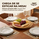 Centro de Mesa Bamboo Spin: Tábua Gourmet 360°™