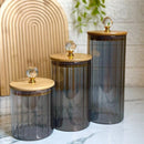 Kit Spice Glass Premium: Potes Herméticos em Borossilicato & Bambu™