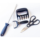 Kit Facas 8 Peças Antiaderente Cozinha Profissional Chef Churrasco