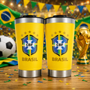 Kit de 2 Copos Térmicos em Inox do Brasil