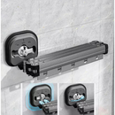 Cabideiro de Roupa Retrátil de Parede Varal Articulado Ventosa Suporte Retrátil 92cm Rotação 360