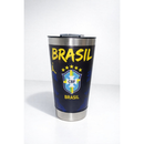 Copo Térmico Premium Brasil em Aço Inox com Tampa