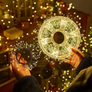 Luzes de Fogos de Artifício 10m/20m com 600 LEDs, Fio de Prata, Alimentada na Tomada com Controle Remoto, Decoração de Á