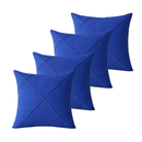 Kit 4 Capas de Almofada Drapeadas Copa do Mundo 45x45cm – Decoração Moderna e Premium