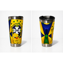 Copo Térmico Premium Brasil em Aço Inox com Tampa - Copa do Mundo