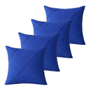 Kit 4 Capas de Almofada Drapeadas Copa do Mundo 45x45cm – Decoração Moderna e Premium