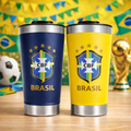 Kit de 2 Copos Térmicos em Inox do Brasil