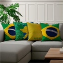 Kit 4 de Capas de Almofadas do Brasil