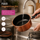 Aparelho de Fondue Em Cobre 11 Peças Completo Com Rechaud Queimador e 6 Garfos Chocolate Queijo Carne