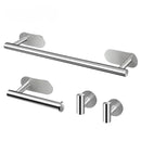 Barra Toalheira Dupla em Aço Inoxidável (Instalação SEM PERFURAÇÃO): O Upgrade de Luxo que Organiza Seu Banheiro Sem Furos na Parede