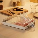 Porta-Frios Duplo com Divisória e Tampa: Pote Organizador Hermético para Presunto, Queijo e Bacon (O Segredo do Frescor Perfeito)