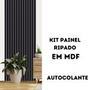 Painel Ripado MDF 3D Autocolante (Kit 50 Peças): A Revolução do Luxo Instantâneo para Transformar sua Sala ou Quarto sem Poeira nem Marceneiro