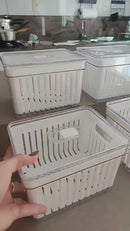 Organizadores de Geladeira em Acrílico com Drenagem 2.2L: O Fim do Desperdício e o Segredo de Vegetais Frescos por Mais Tempo