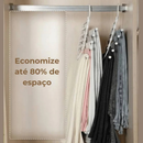 Cabide 5 em 1 Retrátil Multifuncional Organizador Aço Calças Jeans Guarda Roupas