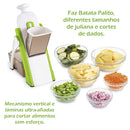 Fatiador e Cortador Multifuncional de Legumes Rápido e Prático (Chopper): A Ferramenta Essencial para Picar, Fatiar e Criar Julienne em Segundos