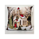 Kit 4 Capas Para Almofada Modelo Natal Aveludado Decorativo Natal