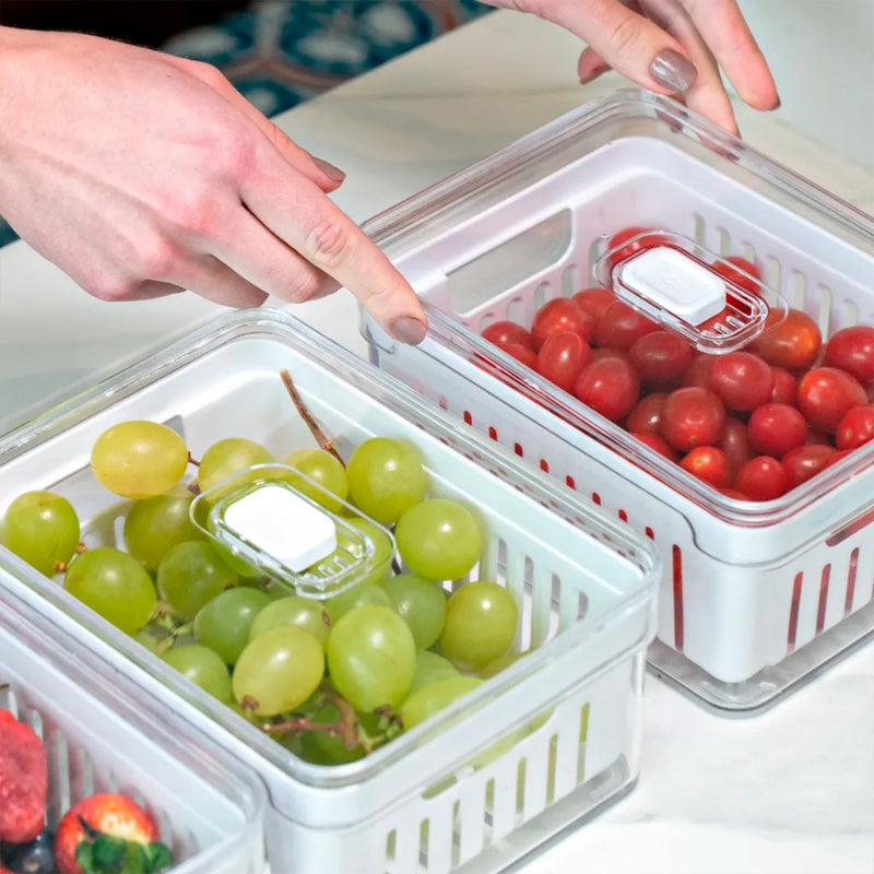 Organizadores de Geladeira em Acrílico com Drenagem 2.2L: O Fim do Desperdício e o Segredo de Vegetais Frescos por Mais Tempo