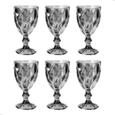 Jogo de Taças Diamond Premium 330ml – Design em Relevo