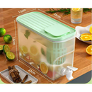 4 Litros Suqueira Plastica com tampa para Geladeira Com torneira