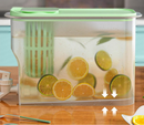 4 Litros Suqueira Plastica com tampa para Geladeira Com torneira