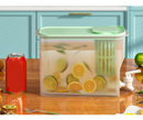 4 Litros Suqueira Plastica com tampa para Geladeira Com torneira