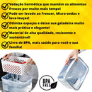 Kit 3 Potes Organizadores de Geladeira Gourmet Com Drenagem Smart