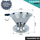 Filtro Coador de Café Inox Reutilizável - Seu último filtro de café