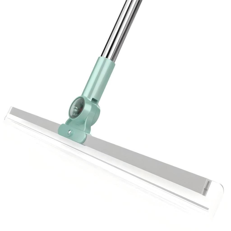 Rodo de Silicone Cabo Para Limpeza de Piso Vidros Com Gancho Secos e Molhados Uso Duplo Vassoura Mágica