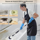 Esfregão Elétrico Rotatório 8 em 1 Sem Fio (360° Recarregável): O Poder que Tira Mofo, Limo e Sujeira Pesada Sem Dor nas Costas