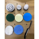 Esfregão Elétrico Rotatório 8 em 1 Sem Fio (360° Recarregável): O Poder que Tira Mofo, Limo e Sujeira Pesada Sem Dor nas Costas